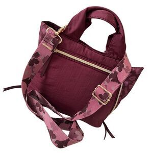 Stella & Dot Zip It Oxblood You Do You Detachable Strap Purse Crossbody